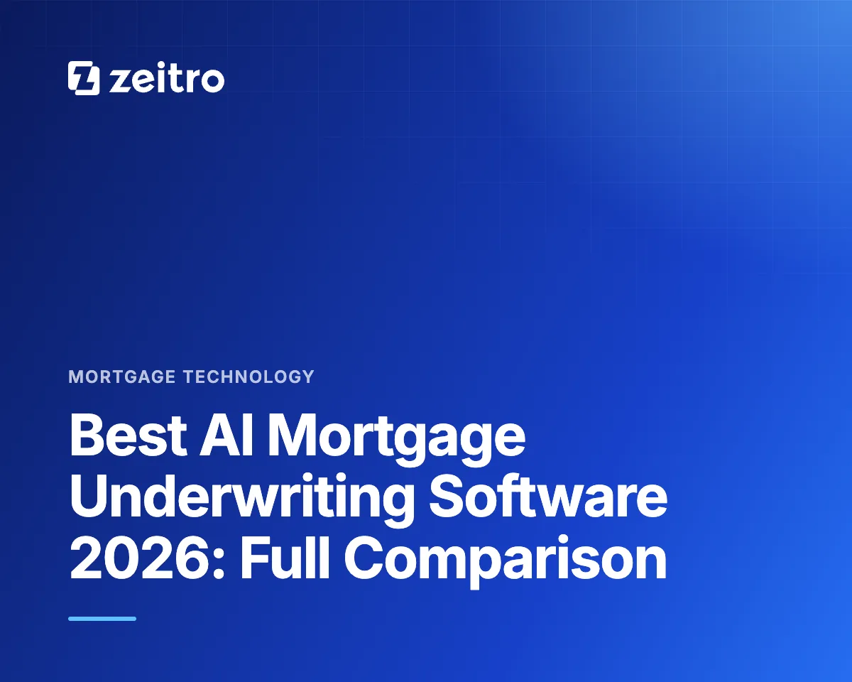 Best AI Mortgage Underwriting Software 2026: Full Comparison