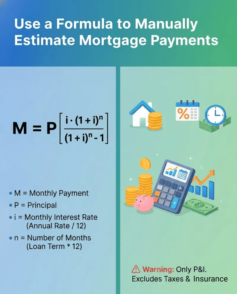 Use a Formula to Manually Estimate Mortgage Payments