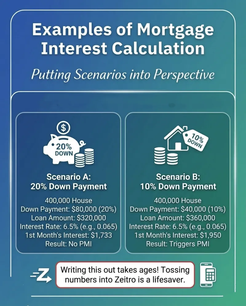 Examples of Mortgage Interest Calculation