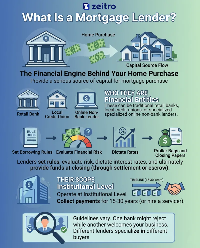 What Is a Mortgage Lender?